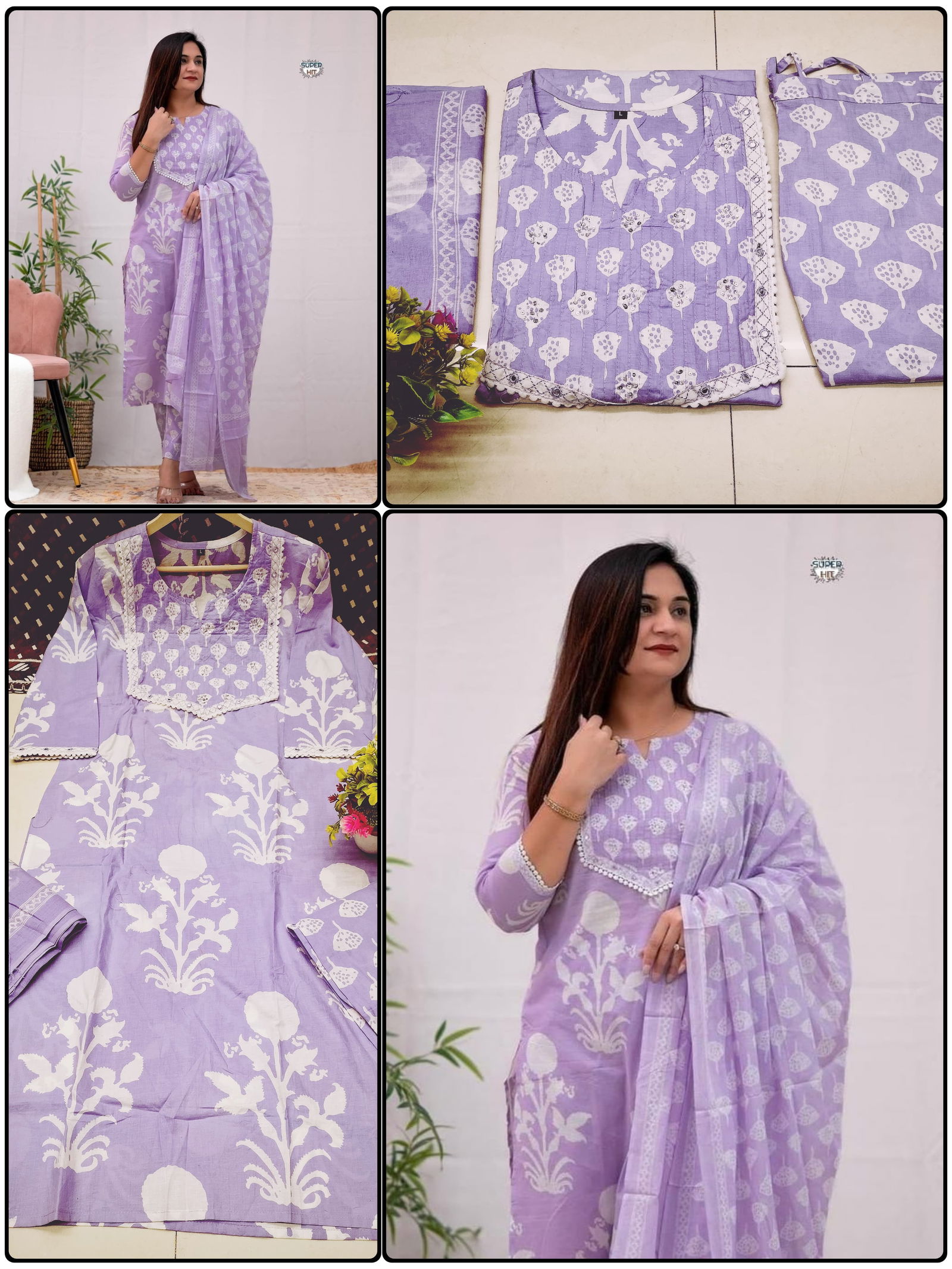 Kalaai Manul Work Cotton Printed Kurti With Bottom Dupatta Wholesale Shop In Surat